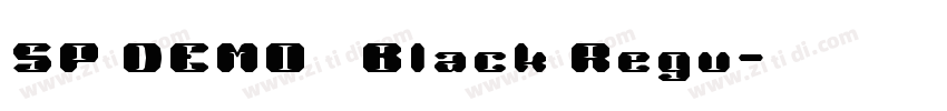 SP DEMO   Black Regu字体转换